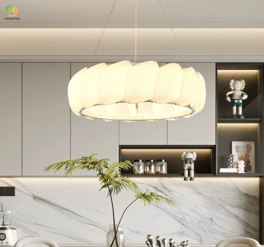China JYLIGHTING Minimalist Cream Style Living Room Bedroom Modern Simple Internet Celebrity Warm Romantic LED Room Chandelier on sale