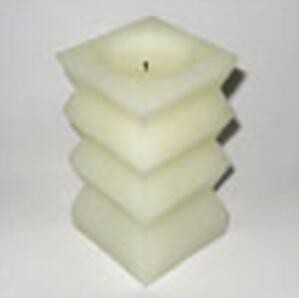 100% paraffin LED unscented craft pillar candle with printed box