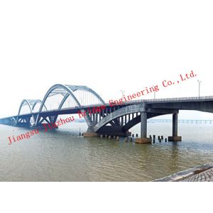 Portable Railroad Steel Truss Bridge Temporary Simple Structure Supporting Light
