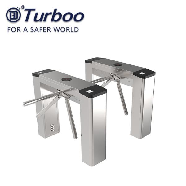 Buy 304 Stainless Steel Semi Auto Tripod Turnstile With Card Reading And QR Code Scanner at wholesale prices