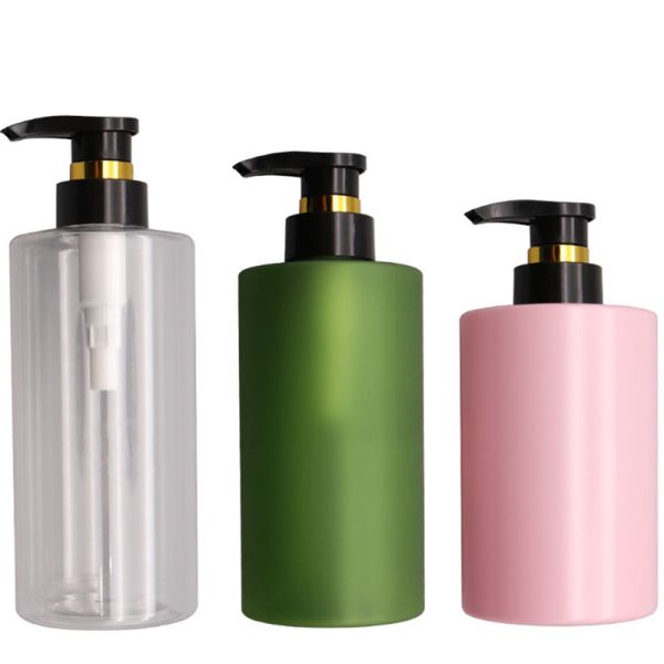 Buy PET Plastic Shampoo 500ml 750ml Body Milk Bath Gel Bottle at wholesale prices