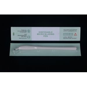 White Disposable Microblading Pen / Durable Permanent Makeup Manual Tattoo Pen