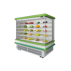 Upright Vegetable Multideck Display Fridge Single Temperature Fan Cooling