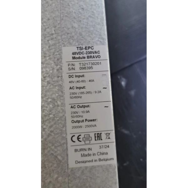 CE+T Bravo Modular Inverter 2.5 KVA 1.5 KVA 230 Vac TSI BRAVO DC To AC Inverter P/N T321730201