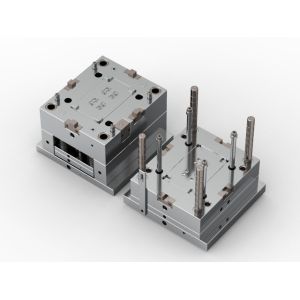 Button (1*4) / Cold runner / Three-plates mold No.24671