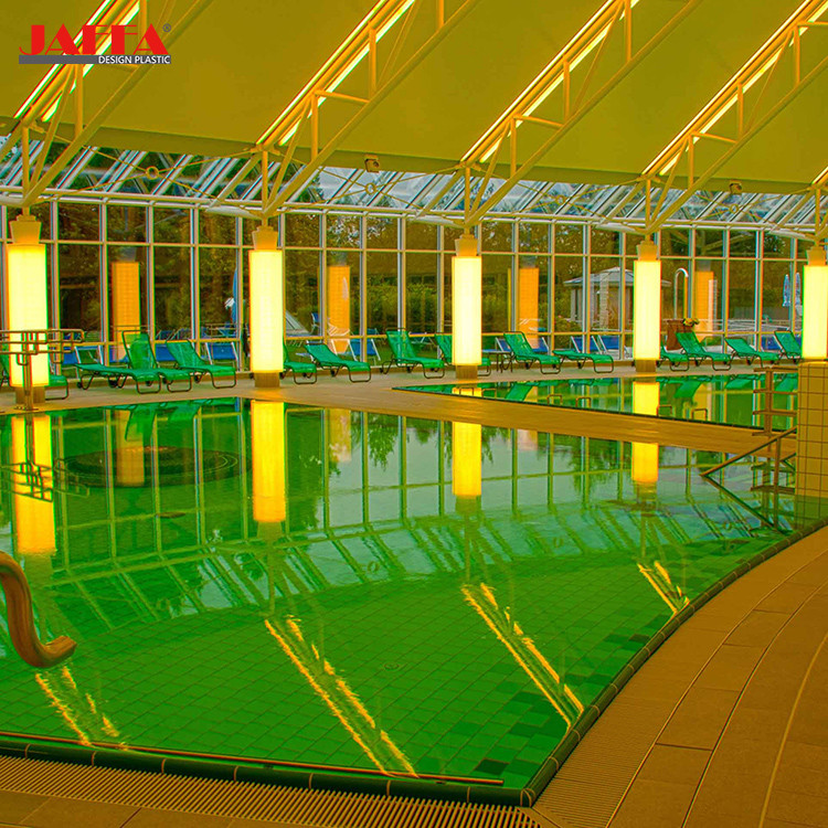 Quality Custom Plexiglass Lighting Plexiglass Resin Glass For Spa Center for sale