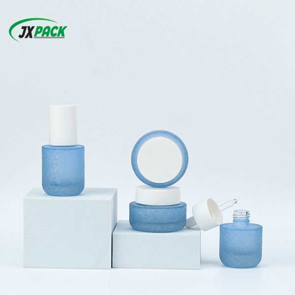 Buy Customizable Frosted Glass Cosmetic Bottle - Leak-Proof & Durable at wholesale prices