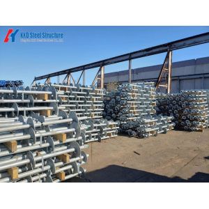 Q355 ASTM Prefabricated Galvanized Steel Round Spiral Ground Anchor Helical