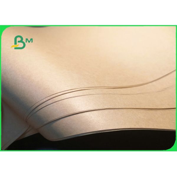 40gsm 50gsm Durable Brown Kraft Paper For Tote bag Tear Resistant 1100mm