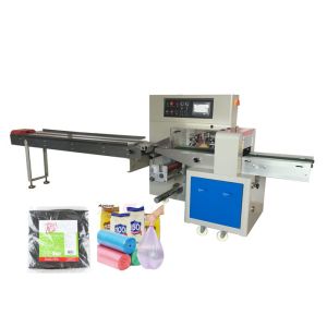 Quality Multi Garbage Bag Flow Packing Machine With Beautiful Performance Package for sale