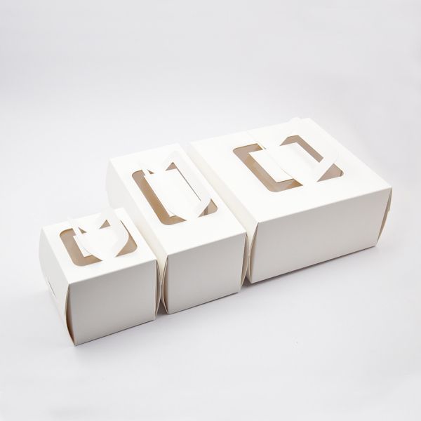 artpaper foldable clear window 8x8x4" 4x4x4" 8x4x4" Cake Box