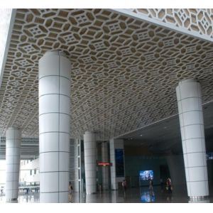 China Semicircle Column Exterior Cladding Panels Aluminum Perforation on sale