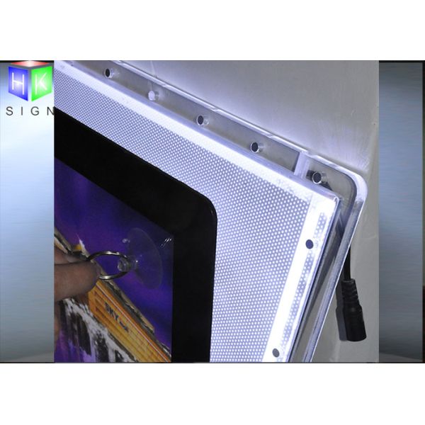 One Side Slim Acrylic LED Light Box Display Indoor Magnetic Frame Edge Lit