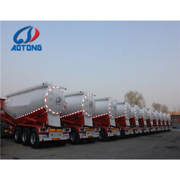 3 Axles Bulk Silo Carrier 30 60 65cbm 50t 66 Ton Cement Tank Semi Trailer for