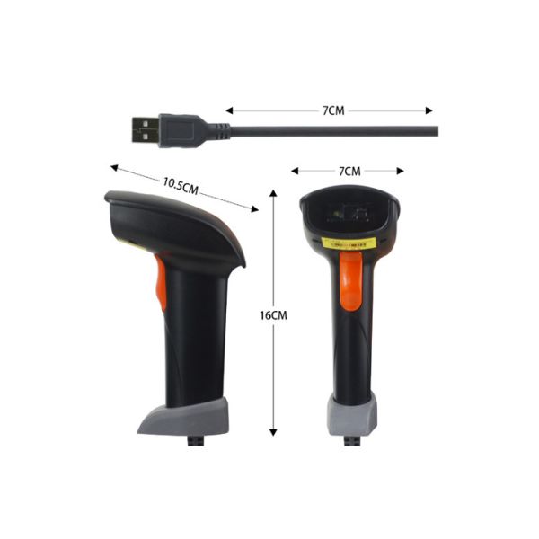 Buy USB/RS232 Barcode Scanner Handheld Barcode Reader With CE Certification at wholesale prices