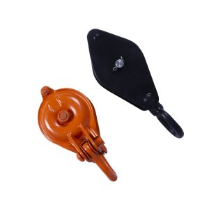 Quality Tensile Strength Round Steel Sheave Block Pulley Silver PaintedForResult for sale