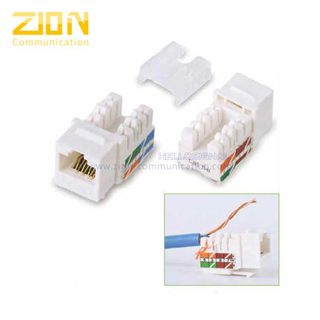 UTP RJ45 90 degree ZCM265-C5/6/6A Keystone Jack , Ethernet , from China
