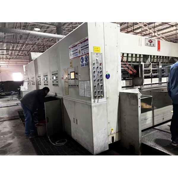 Three Color Printer Slotter Die Cutter With Stacker For KL Brand