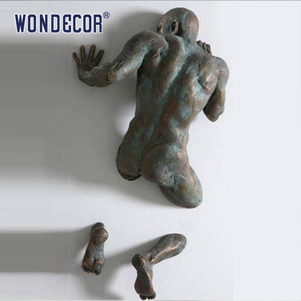 Bronze Metal Wall Art Sculpture 3D Abstract Art Sculpture Customized Size