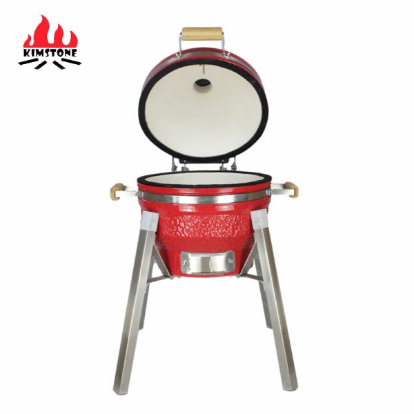 Oval 15 Deflector Rotisserie Grill With Lid Big Masterbuild Pizza Oven Large Outdoor KIMSTONE Kamado Grill