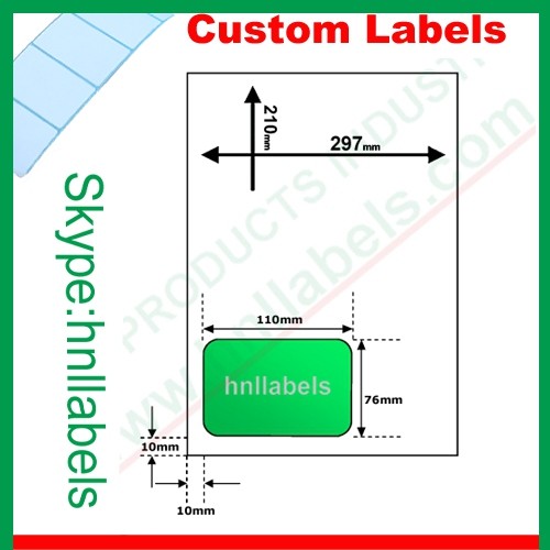 Buy Integrated Labels EU Version Type02 110mm"*76mm" Laser Sheet at wholesale prices