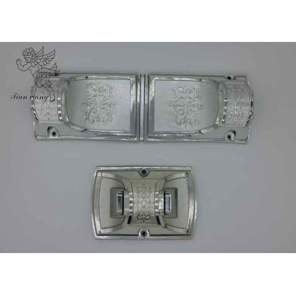 Buy Silver PP ABS Virgin Plastic Coffin Decoration With Iron Tubes at wholesale prices