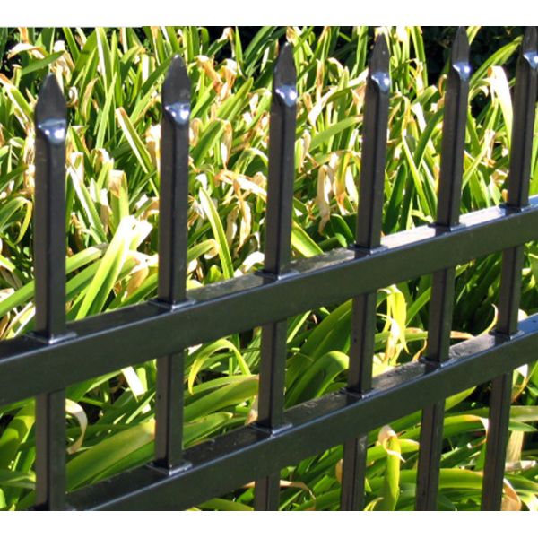 Galvanized Steel Spear Picket Top Tubular Garrison Australia Steel Fence