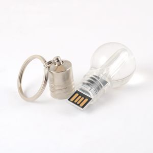 Lightbulb Shaped Custom Crystal Flash Drive 90x30cm