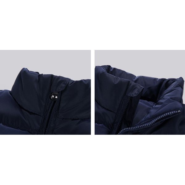 Padding Bubble Puffer Vest Outdoor Utility Zip Up Cotton Sleeveless Quilted