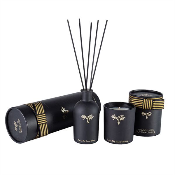 Buy Black Luxury Aroma Candle Gift Set / Fragrance Diffuser Gift Set Customized Color at wholesale prices