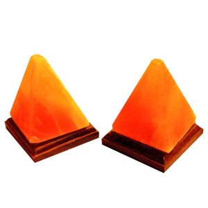 OEM Carved Himalayan Salt Lamp With Solid Wooden Base