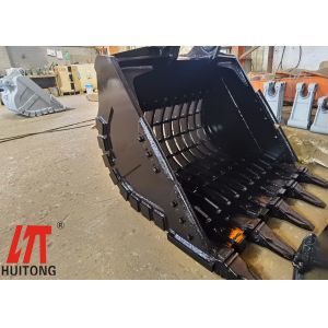 HARDOX400 Hyundai Excavator Skeleton Bucket With Sieve Bottom