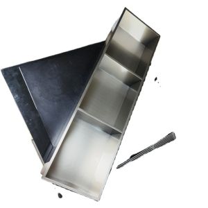 Waterproof Shower Niche Tray with LED Light Double Shelf Modern Design 12x20