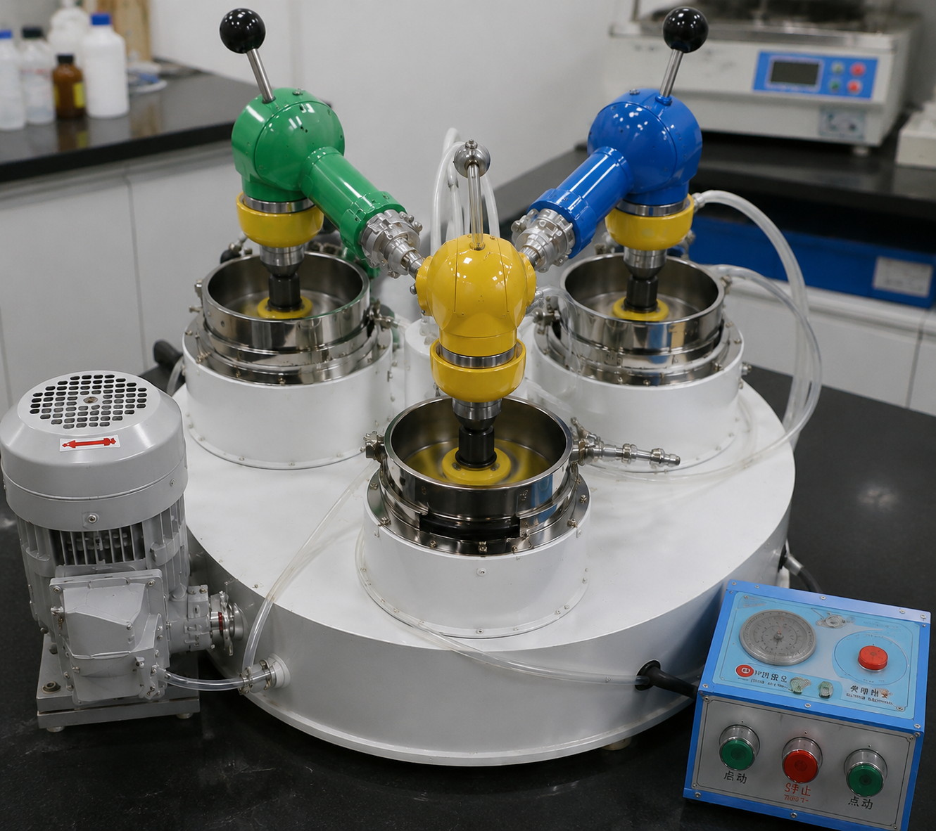 XPM-Φ120×3 Three Head Sample Grinder Laboratory Equipment