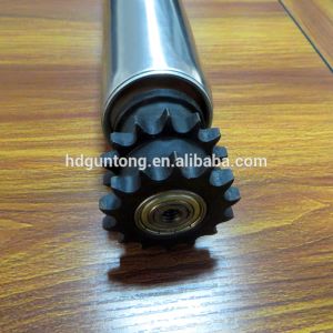 Material Handling Adjustable Roller Conveyor With Double Sprockets