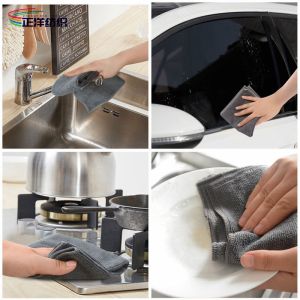 30x30cm 220GSM Reusable Kitchen Cleaning Cloths Microfiber Warp Terry All