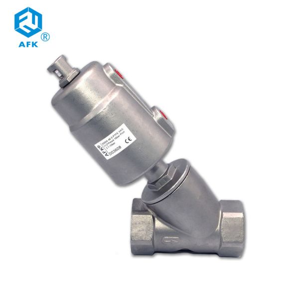 Buy 1.5 inch Stainless Steel Pneumatic Angle Valve Actuator Control Valve at wholesale prices