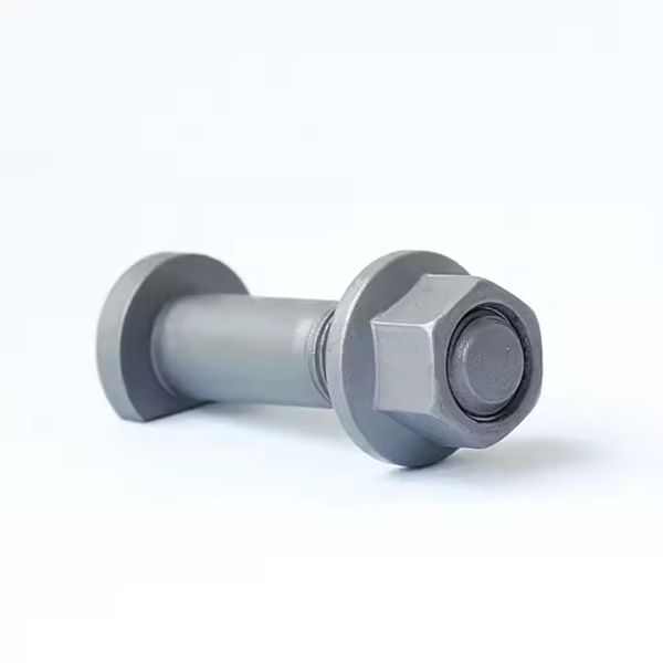 D Type Truck Wheel Bolt M22x1.5 With 40Cr/35CrMo Materials 32mm Diameter Head