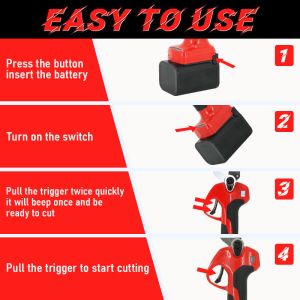 Brushless Electric Pruning Shears 21V Battery Portable Cordless Pruning Shears