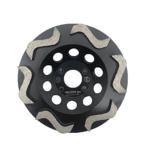 5" 7" Concrete Diamond Tools S Type Angle Grinder Polishing Wheel