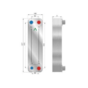 Industrial Brazed Plate Heat Exchanger ZLC095 0.095㎡ Flange Thread Clamp