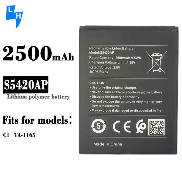 S5420AP 3.8V 2500mAh Cell Phone Battery For nokia C1 batteries Original Genuine Capacity