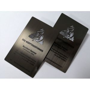 Metal Stainless Steel Business Cards With Different Background Pattern