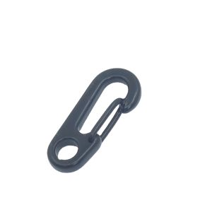 Quality Black Mini Carabiner Keychain Key Ring Clips Snap Hook EDC Hardware for sale