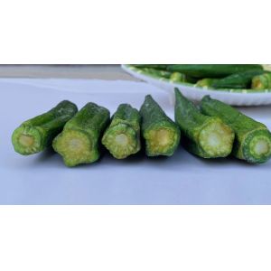 Low Salt Vacuum Fried Okra Semi Soft Crispy Roast Vegetables