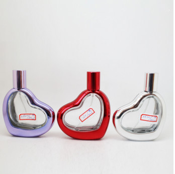 Buy 30ML heart shape glass perfume empty bottle for women gift at wholesale prices