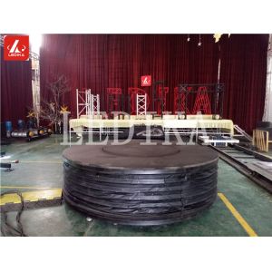China Artistic Rotating And Lifting Stage Q195 Steel Adjustable Stage Platform on sale