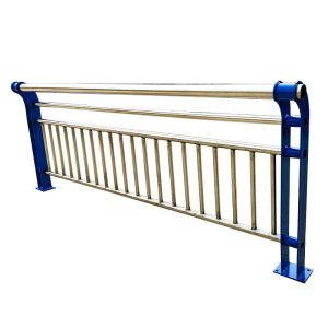 Iron Metal Tubular Handrails Fence Bridge SS Stair Guardrail Satin Polished