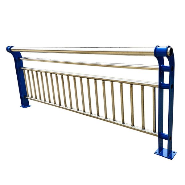 Buy Iron Metal Tubular Handrails Fence Bridge SS Stair Guardrail Satin Polished at wholesale prices