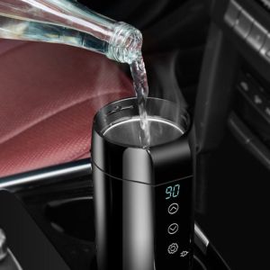 Customized Car Smart Heated Stainless Steel Vacuum Mug Electric Temperature